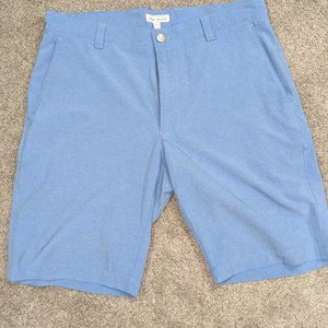 Peter Millar Shorts - 32 Waist, Light Blue